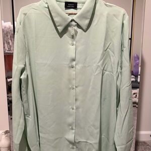 Vici Mint Green Button-Down Blouse. 👚💖